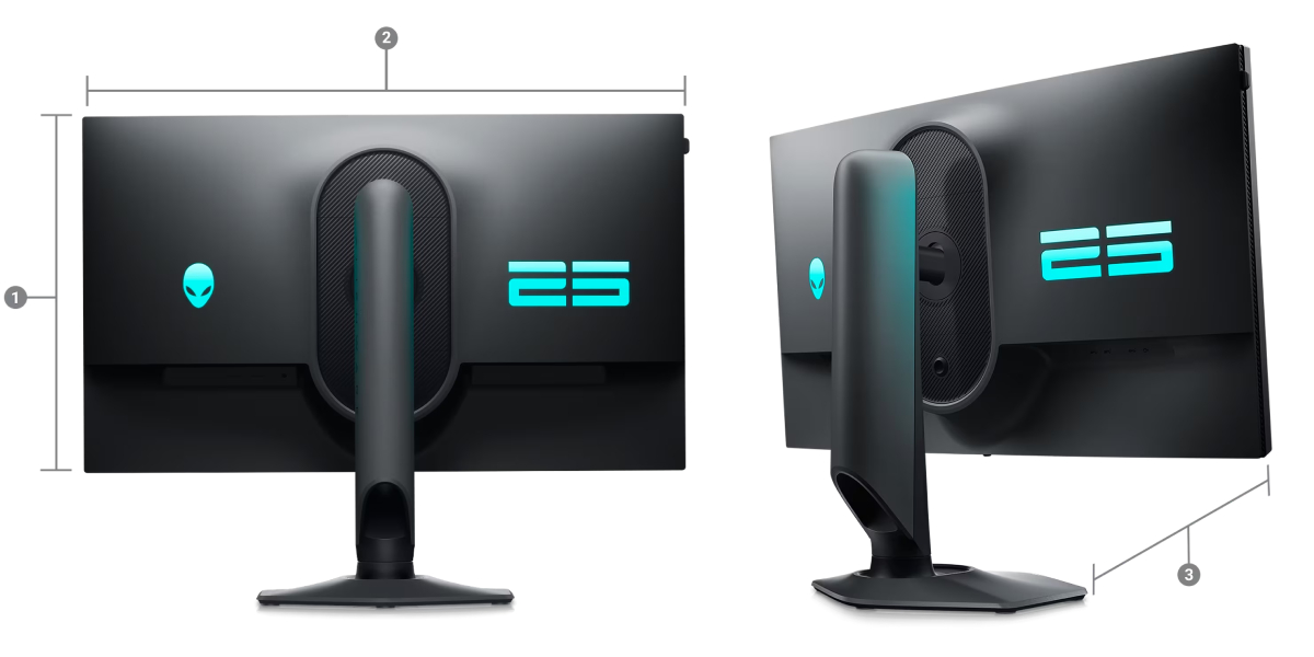 Dell AW2524H (6) - ilustračná fotka produktu 8 